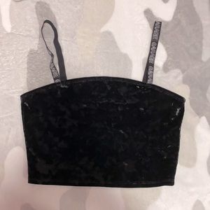 Garage Velvet Crop Top